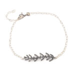Βραχιόλι με Φύλλο Ελιάς - 925 Ασήμι - Image 2