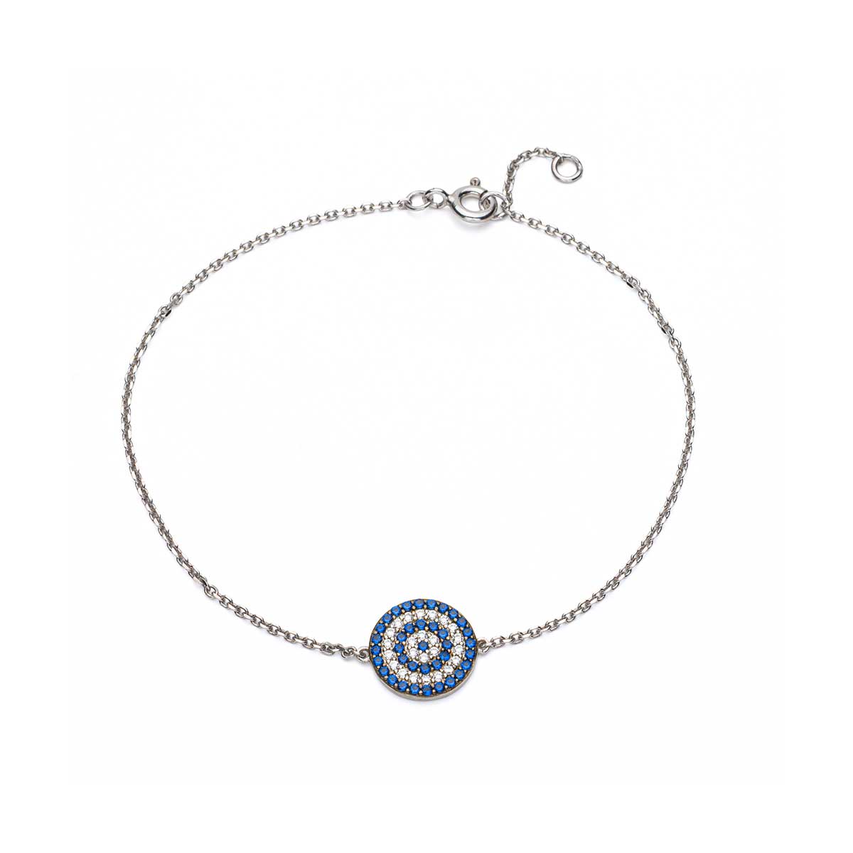 KO-BR-05525008-055070100 Evil Eye 925 Sterling Silver Bracelet