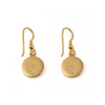 Ancient Greek Goddess Athena Earrings in 925 Silver and Gold Plated - Image 2