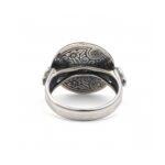 Vintage Flower Ring 925 Silver and Gold Plated - Image 3