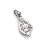 Vintage Ioannina Traditional Zircon Pendant 925 Silver and Gold Plated - Image 2