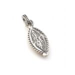 Vintage Ioannina Flower Pendant 925 Silver and Gold Plated - Image 2