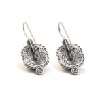 Vintage Ioannina Flower Earrings 925 Silver and Gold Plated - Image 2