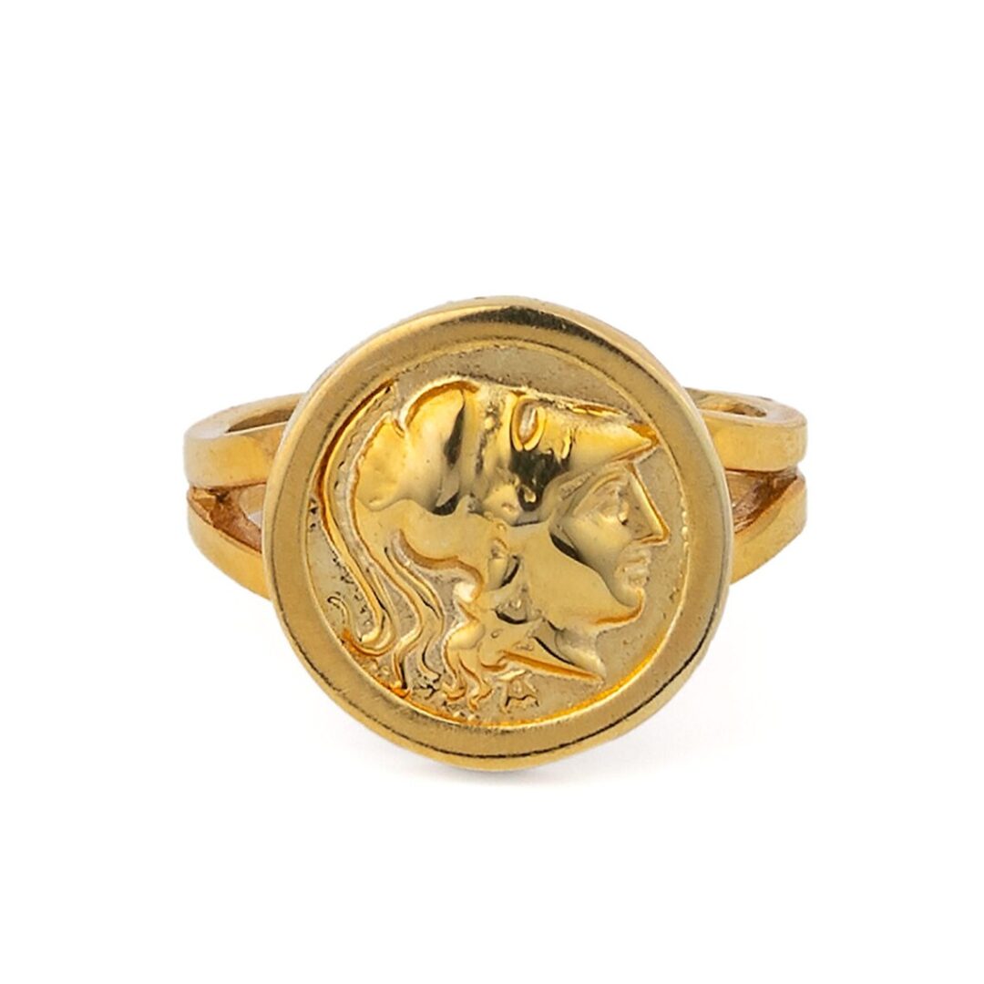 il_1140xN.6451047396_dpny Athena Coin Ring in Sterling Silver and Gold Plated