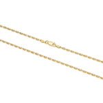Thin Theta Chain in 925 Silver and Gold Plated