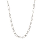 Paperclip Chain Necklace in Stainless Steel - Image 3