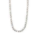 Stainless Steel Figaro Chain Necklace - Image 3