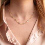 Blue Topaz Necklace in 925 Sterling Silver 18K Gold Plating - Image 2