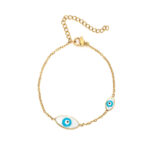 Evil Eyes Bracelet in Stainless Steel