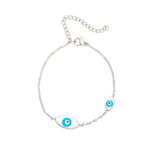 Evil Eyes Bracelet in Stainless Steel - Image 3