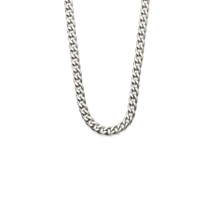Stainless Steel Curb Chain Necklace