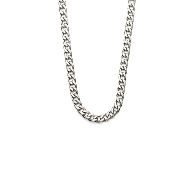 Stainless Steel Curb Chain Necklace