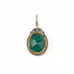 Gerochristo Iris pendant with Gemstone - 925 Sterling Silver