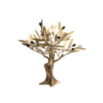 Gold Olive Tree Sculpture – Decorative Tabletop Accent - Image 2