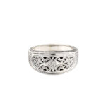 Gerochristo - Iris ring in Sterling Silver with Turquoise Copper