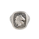 Gerochristo - Talisman Ring Horse in Sterling Silver