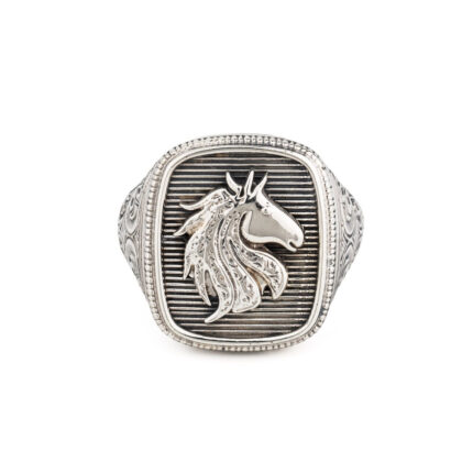 Gerochristo - Talisman Ring Horse in Sterling Silver