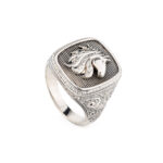 Gerochristo - Talisman Ring Horse in Sterling Silver - Image 3