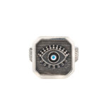 Gerochristo - Evil Eye Ring in Sterling Silver