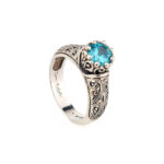 Gerochristo - Byzantine Ring with Light Crystal - Image 6