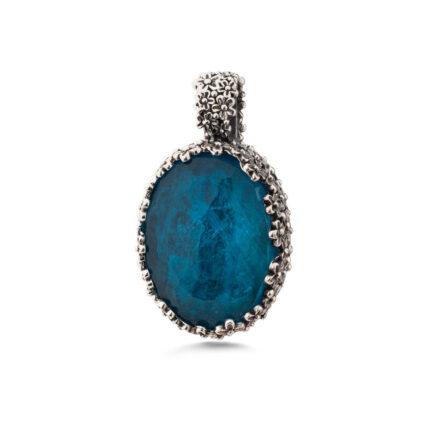 Gerochristo - Anthemis Big Oval Pendant in Sterling Silver
