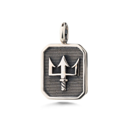 Gerochristo - Poseidon’s Trident Talisman Pendant in Sterling Silver