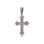 Gerochristo - Byzantine Cross Pendant in Sterling Silver