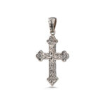 Gerochristo - Byzantine Cross Pendant in Sterling Silver - Image 3