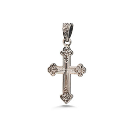 Gerochristo - Byzantine Cross Pendant Sterling Silver