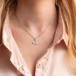 Evil Eye Protective Necklace in Stainless Steel