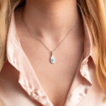 Evil Eye Good Luck Necklace in Stainless Steel - Image 4