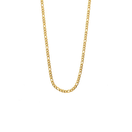 Figaro Chain in Stainless Steel and Gold Plated