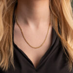 Figaro Chain in Stainless Steel and Gold Plated - Image 2
