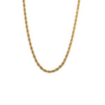 Rope Chain in Stainless Steel and Gold Plated