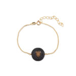Anthemion Bracelet with Lava Stone