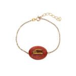 Acropolis Bracelet with Coral Stone