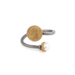 Alexander the Great Ring with Pearl Stone