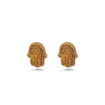 Hamsa Stud Earrings – Sterling Silver