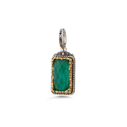 Gerochristo – Iris Rectangular earrings in Sterling silver with Doublet Gemstones