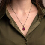 Gerochristo - Iris Oval Pendant with Doublet Gemstone - Image 2