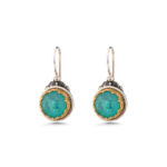 Gerochristo - Iris Earrings in Sterling Silver with Amazonite