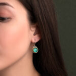 Gerochristo - Iris Earrings in Sterling Silver with Amazonite - Image 2