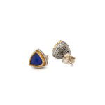 Gerochristo - Mini Stud Triangle Earrings in Sterling Silver