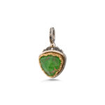 Gerochristo - Iris Small Triangle Pendant in Sterling Silver with Doublet Gemstone - Image 4