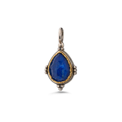 Gerochristo - Semeli Drop Pendant in Sterling silver with Doublet Gemstone