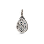 Gerochristo – Dione teardrop pendant in sterling silver with Turquoise - Image 3