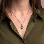 Gerochristo Iris Small Pendant with Gemstone - Image 2