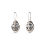 Gerochristo - Dione oval earrings in sterling silver with Doublet Gemstones - Image 5