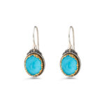Gerochristo - Dione oval earrings in sterling silver with Doublet Gemstones - Image 3
