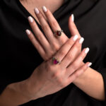 Gerochristo – Dione Oval Ring in Sterling Silver with Doublet Gemstone - Image 2